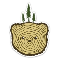 곰 나무 노트북 캐리어 텀블러 차량용 스티커