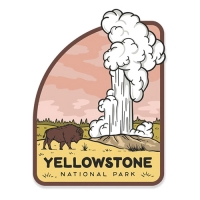 옐로스톤 국립공원 노트북 캐리어 텀블러 차량용 스티커