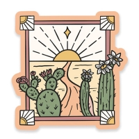 사막의 꽃 노트북 캐리어 텀블러 차량용 스티커