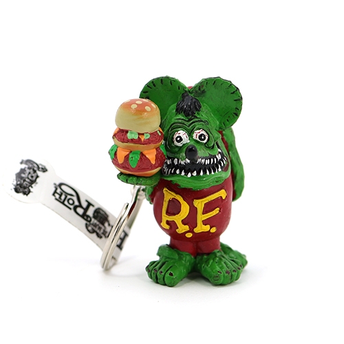 에디 빅 대디 로스의 랫 핑크 키체인 Rat Fink MOONEYES